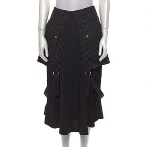 AALTO Striped Mini Length Skirt